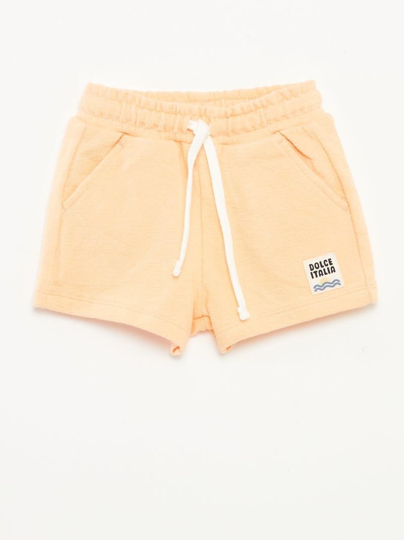 Short uni avec poches ORANGE - Kiabi