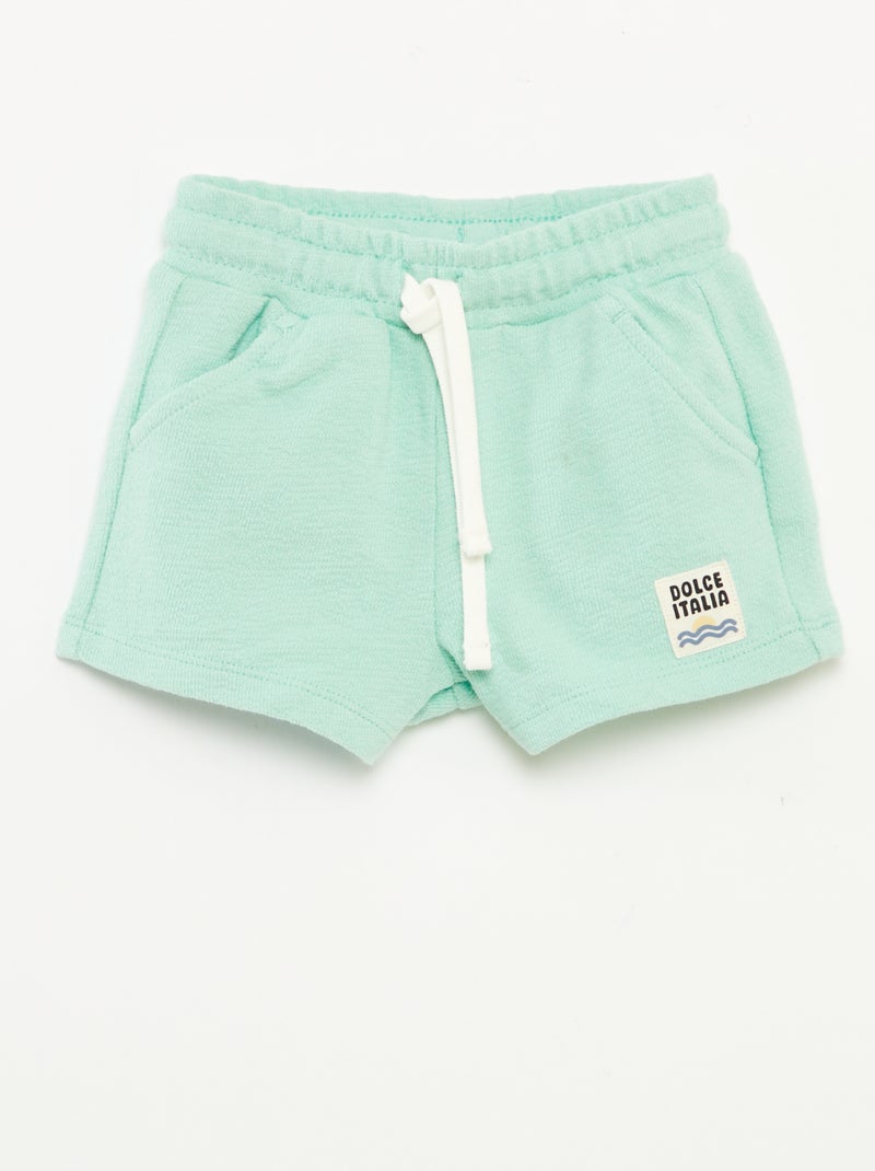 Short uni avec poches VERT - Kiabi