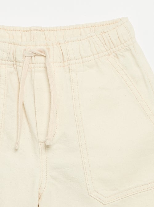 Short uni avec taille élastiquée - Kiabi