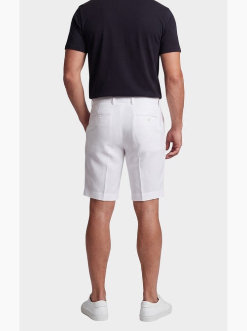 Short uni coton, lin et polyester - Kiabi