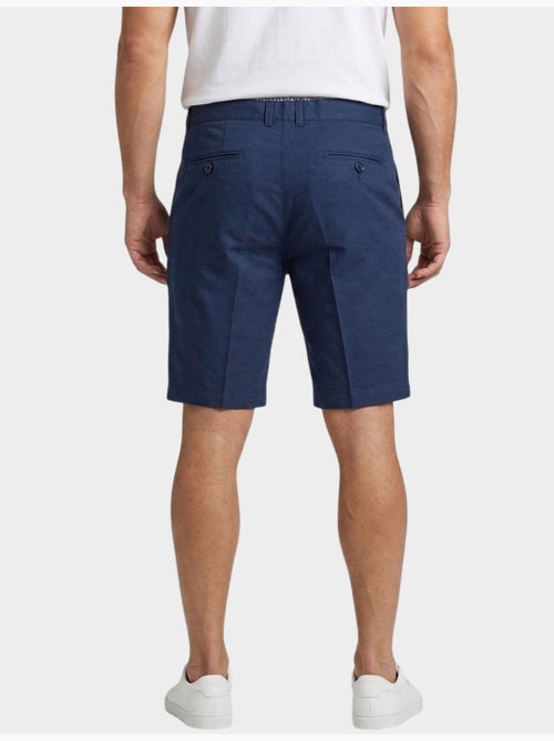 Short uni coton, lin et polyester - Kiabi