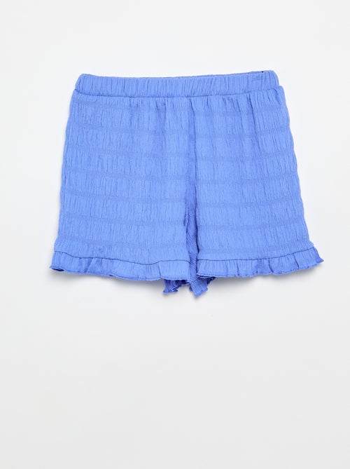 Short unie en maille gaufrée - Kiabi
