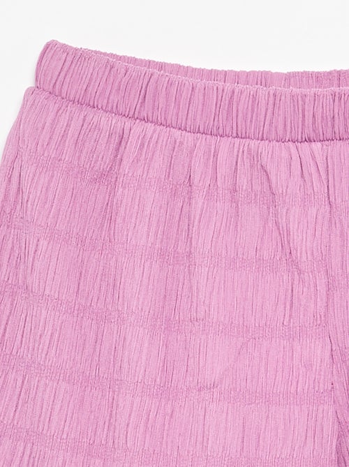 Short unie en maille gaufrée - Kiabi