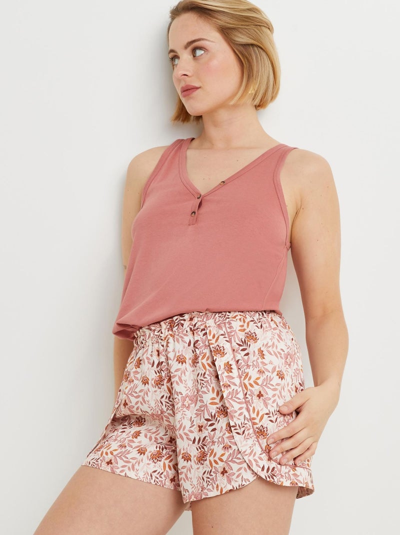 Short viscose Cajou - RougeGorge Lingerie Blanc - Kiabi