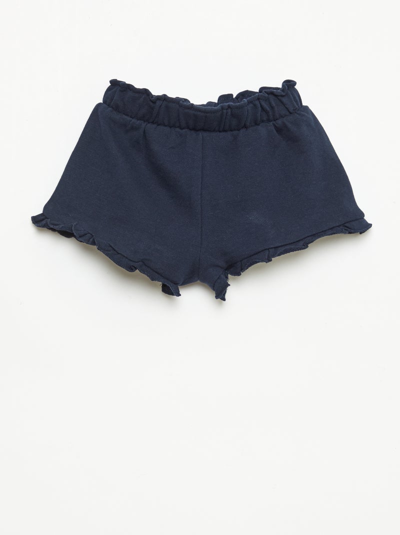 Short volanté avec nœud à la taille Bleu - Kiabi