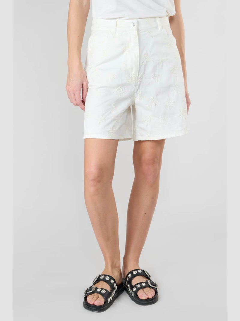 Short XYLOSMA 'Le Temps Des Cerises' Blanc - Kiabi