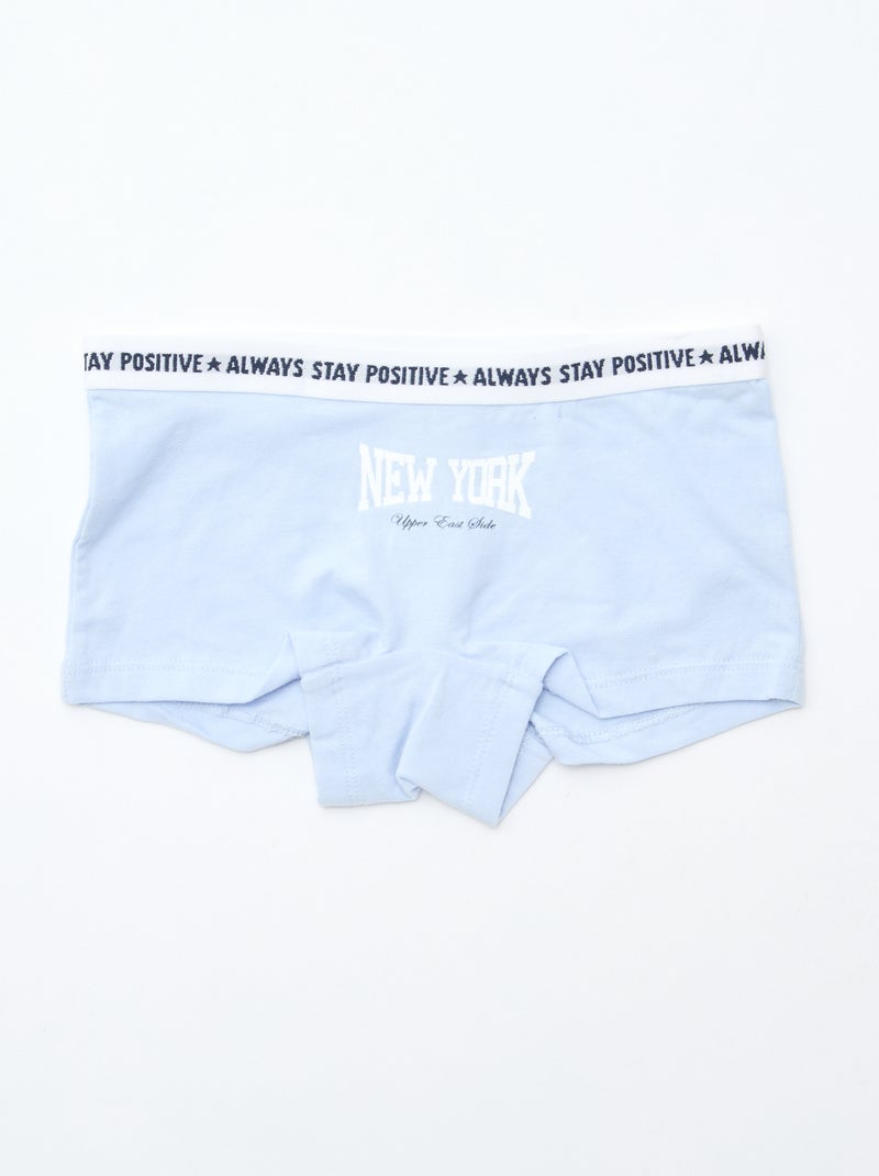 Shorties en jersey - Lot de 3 Bleu - Kiabi