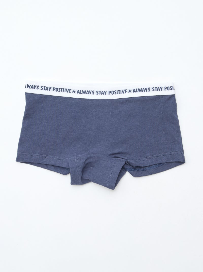 Shorties en jersey - Lot de 3 Bleu - Kiabi