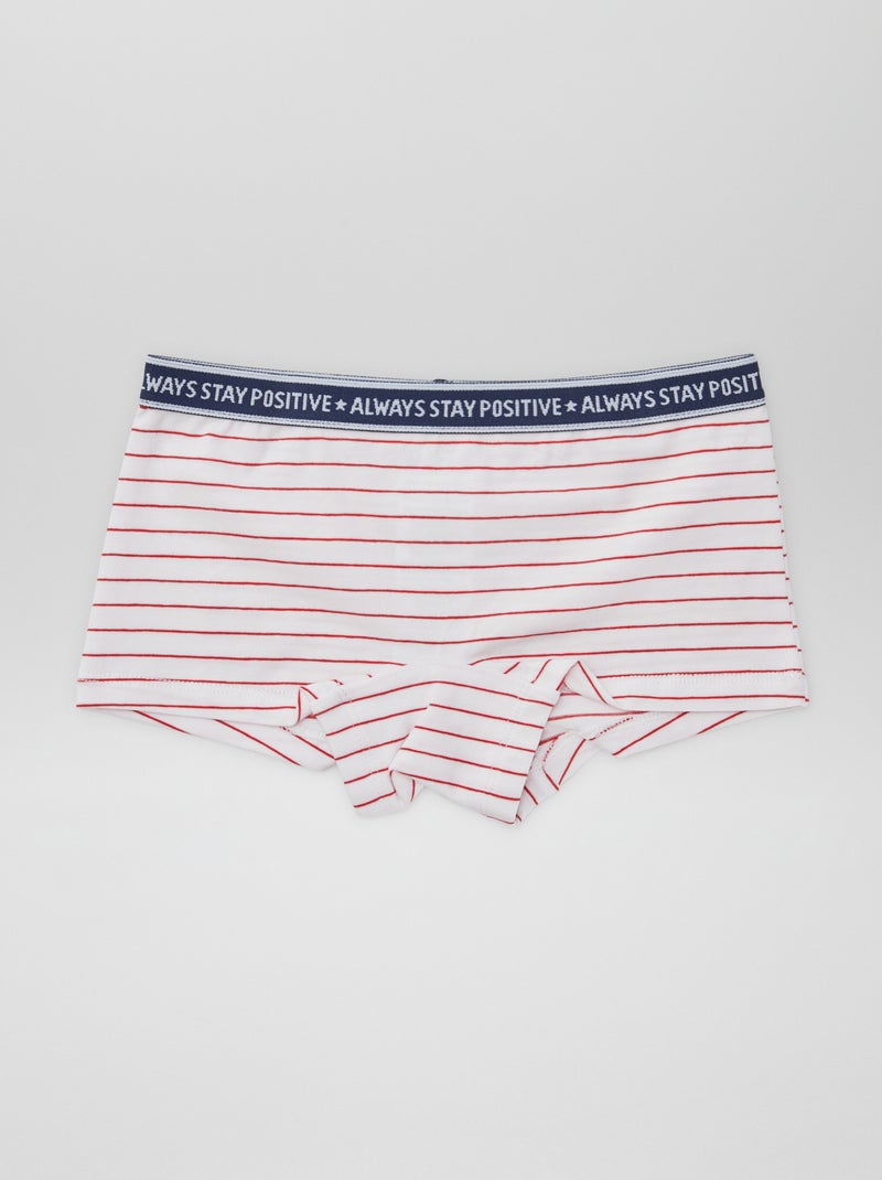 Shorties en jersey - Lot de 3 Bleu/blanc - Kiabi