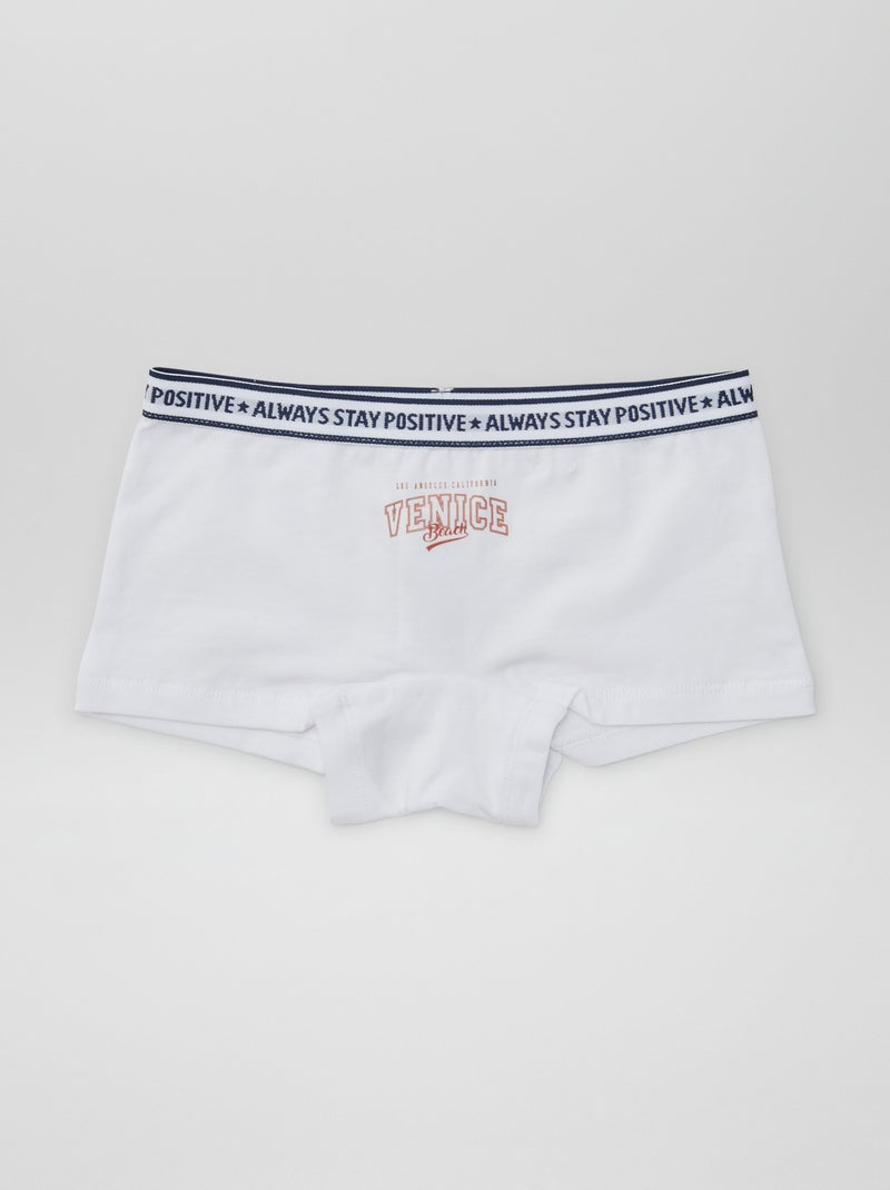 Shorties en jersey - Lot de 3 Bleu/blanc - Kiabi