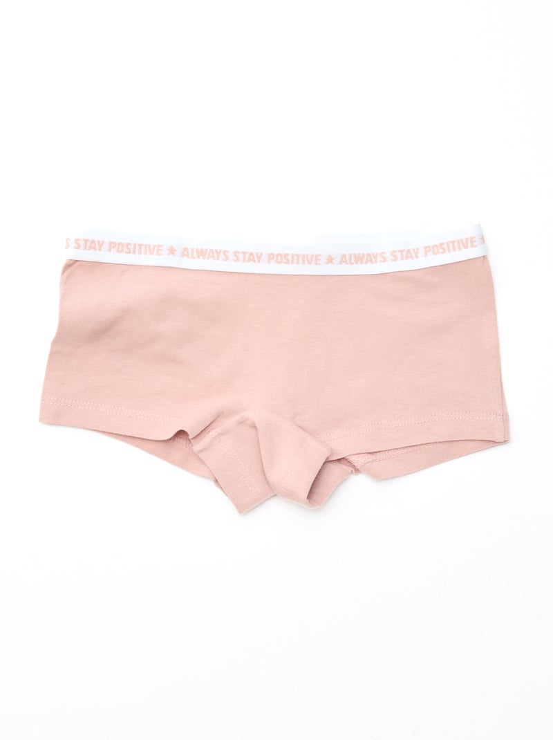 Shorties en jersey - Lot de 3 Rose - Kiabi