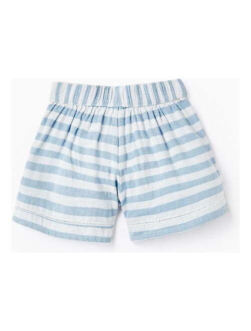 Shorts à Rayures en Coton pour Fille 'B&S'  BROTHERS&SISTERS - Kiabi