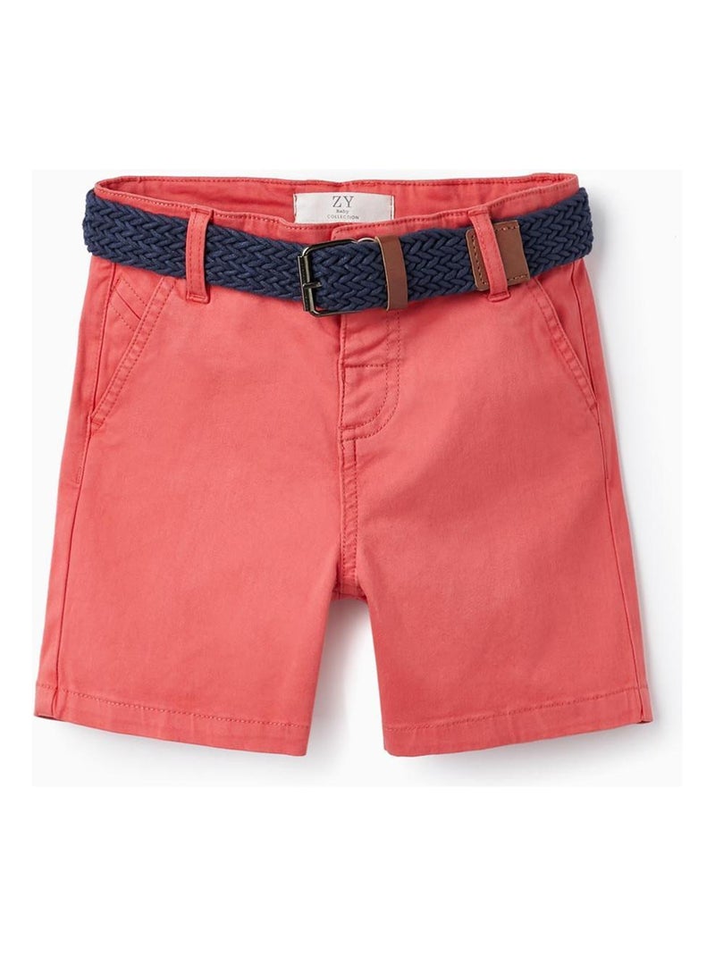 Shorts avec Ceinture pour Bébé Garçon   MONTE-CARLO Rose - Kiabi