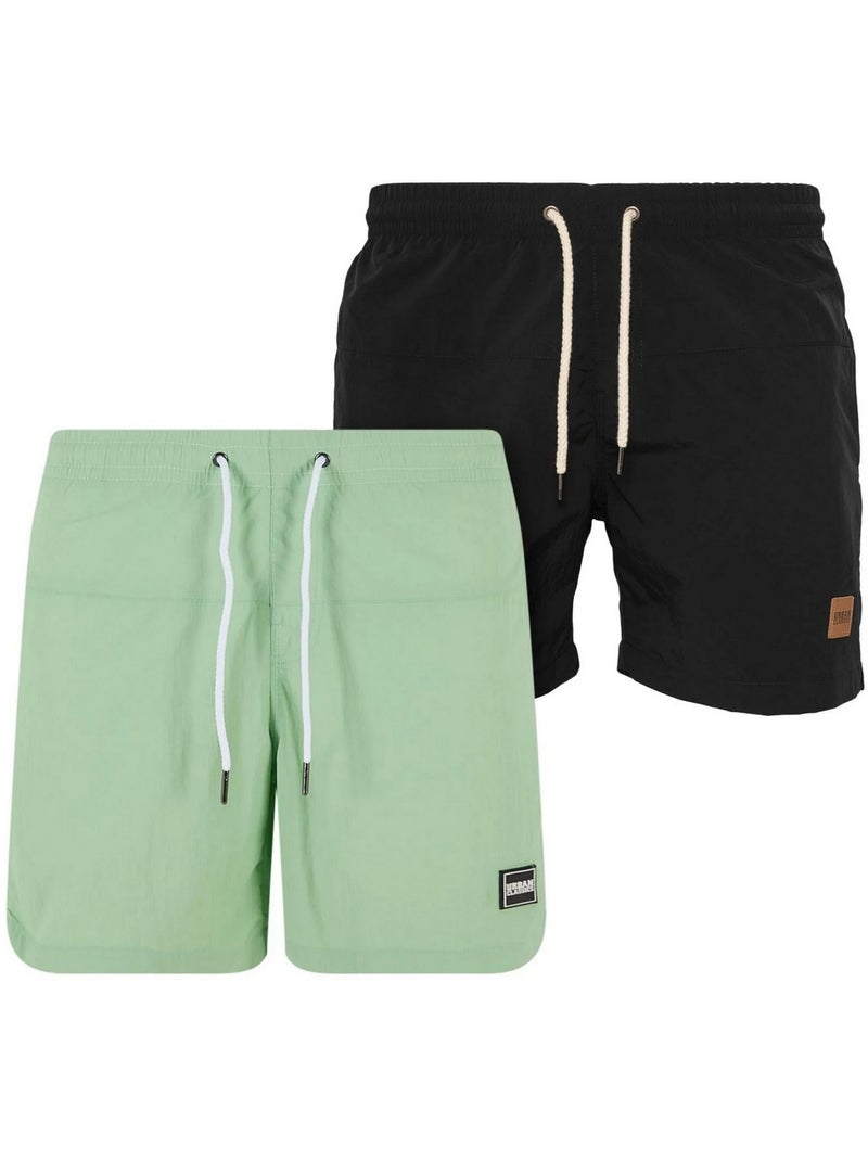 Shorts de bain - urban classics Vert - Kiabi