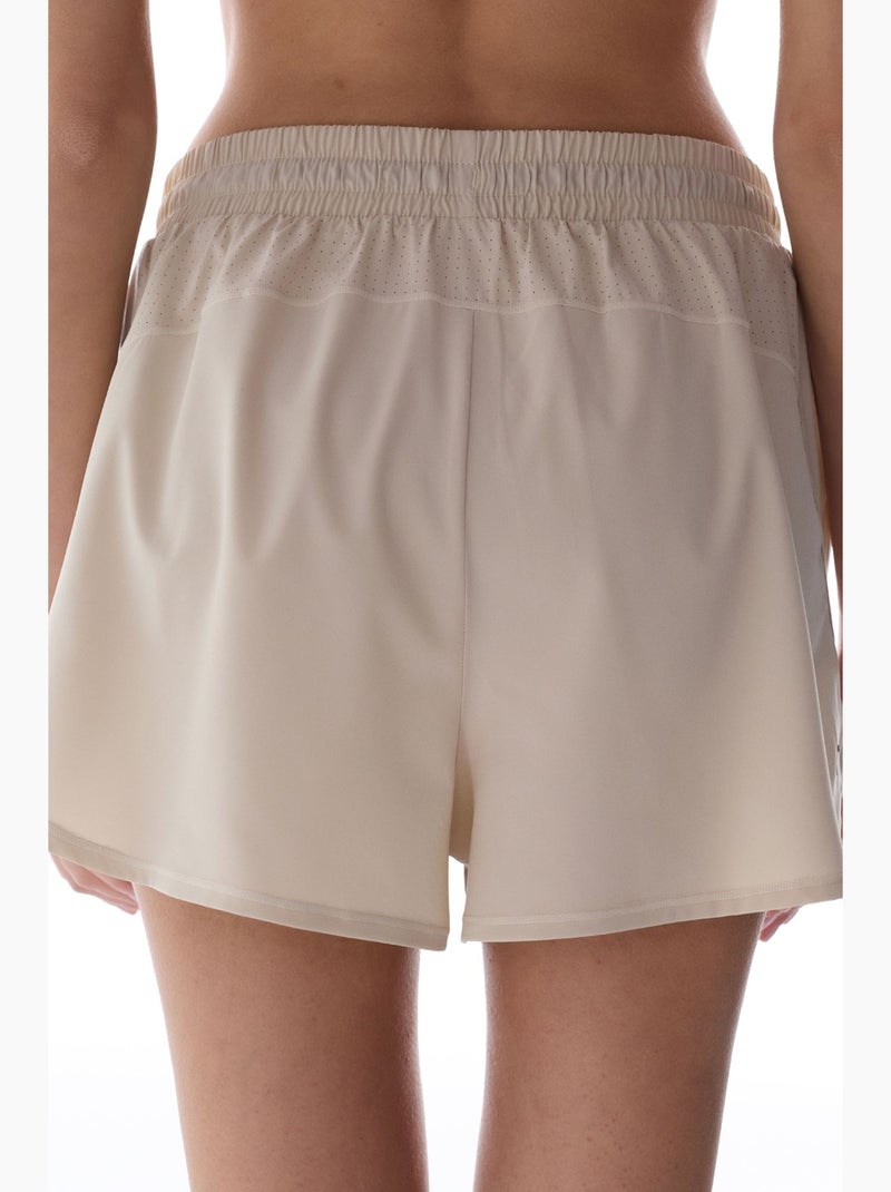 Shorts de sport à détails réfléchissants penti Beige argile - Kiabi