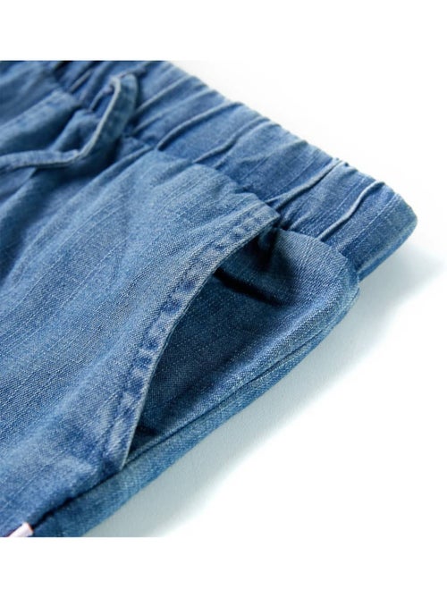 Shorts en coton 100% à taille ajustable élastique - vidaxl - Kiabi Shorts en coton 100% à taille ajustable élastique - vidaxl - Kiabi