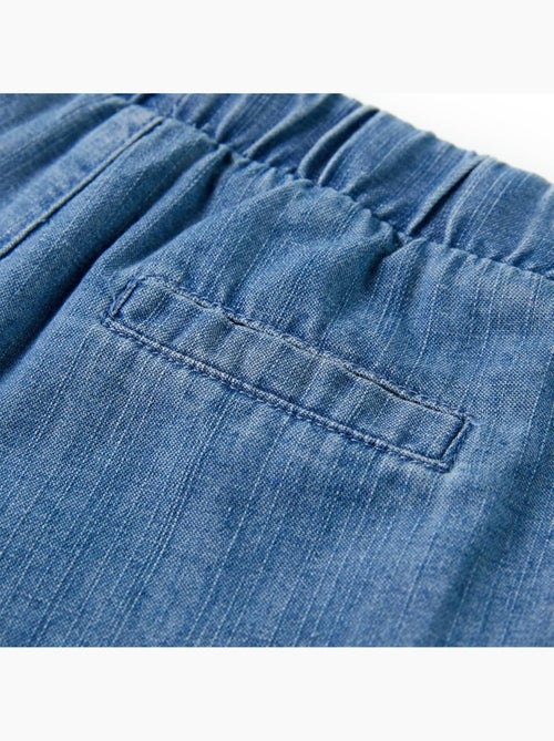 Shorts en coton 100% à taille ajustable élastique - vidaxl - Kiabi Shorts en coton 100% à taille ajustable élastique - vidaxl - Kiabi