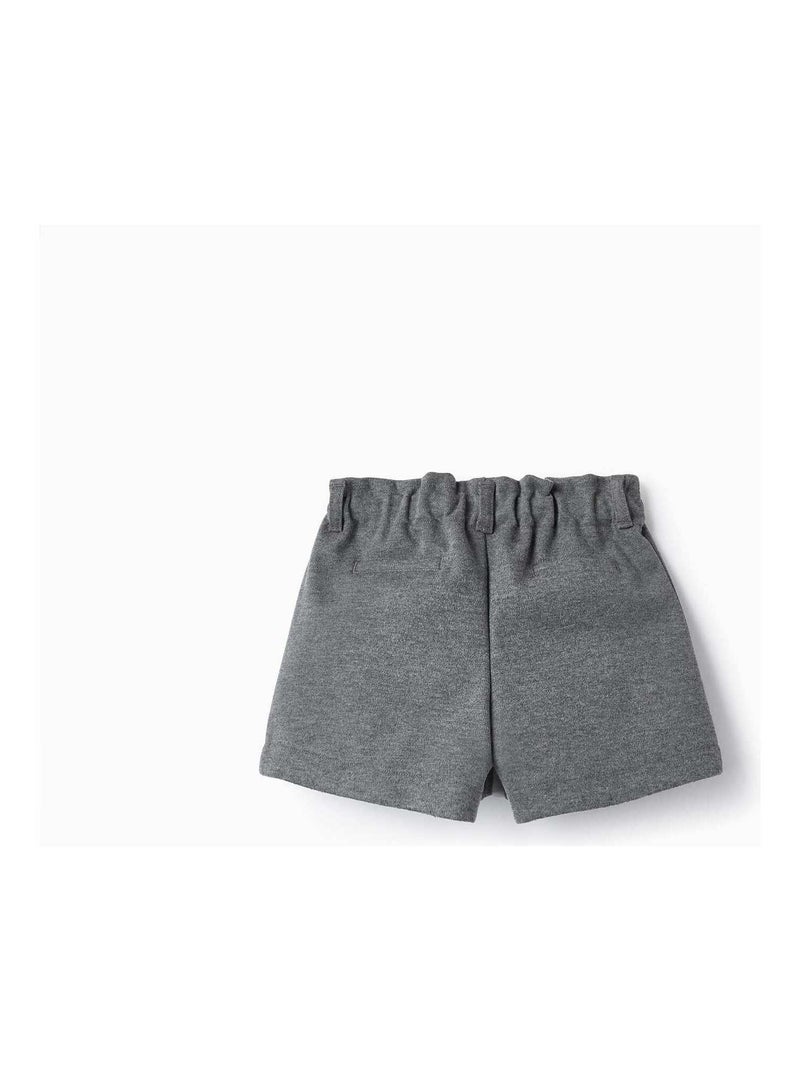 Shorts en maille interlock pour bébé fille   LITERATURE CLUB Gris - Kiabi