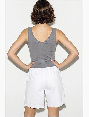 Shorts en mélange de coton à taille haute lucci