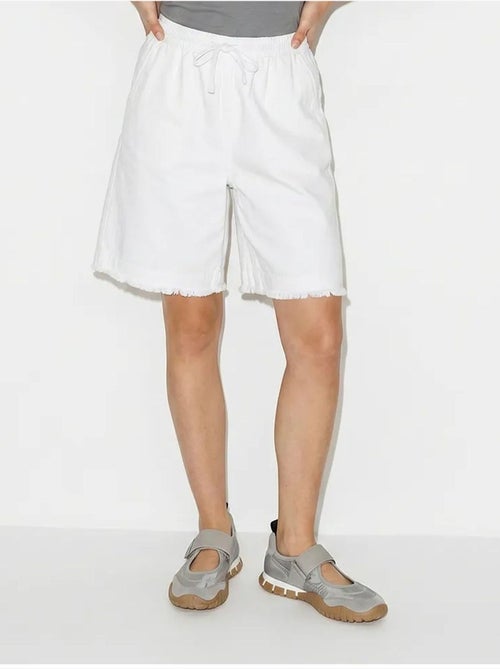 Shorts en mélange de coton à taille haute lucci - Kiabi Shorts en mélange de coton à taille haute lucci - Kiabi