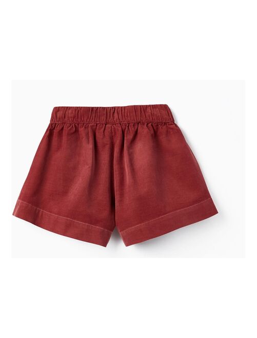 Shorts en velours côtelé de coton pour fille   LITERATURE CLUB - Kiabi