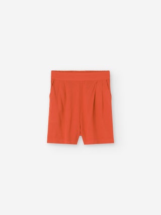 Shorts en Viscose avec Pinces