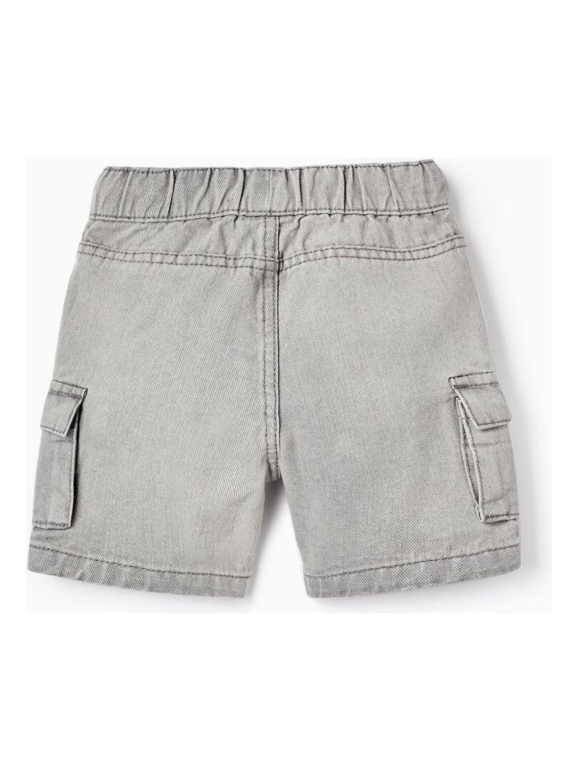 Short bébé garçon en lin - Blanc | Paris