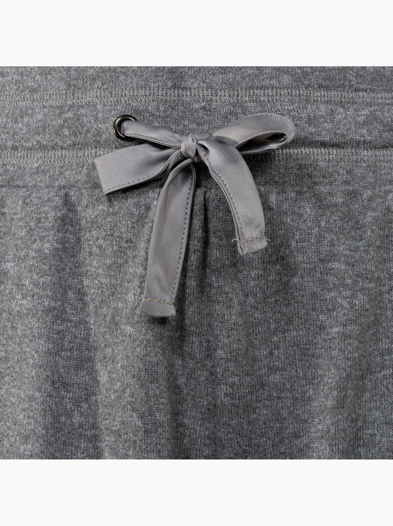 Shorts homewear femme Gris chiné - Kiabi