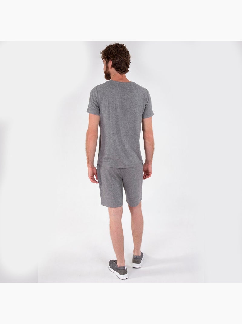 Shorts homewear homme Gris chiné - Kiabi
