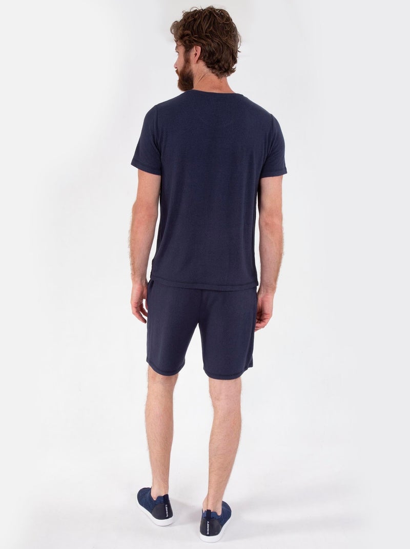 Shorts homewear homme Isotoner Bleu marine - Kiabi