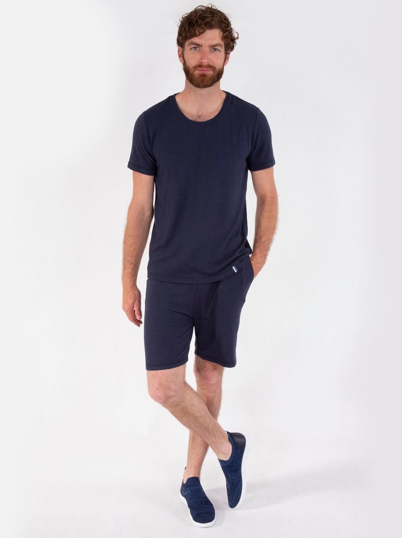 Shorts homewear homme Isotoner Bleu marine - Kiabi