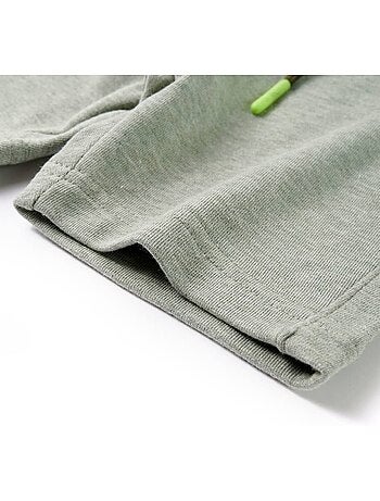 Shorts sweat en coton avec taille élastique et cordon - vidaxl