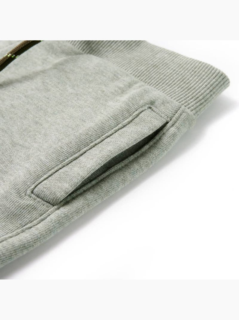Shorts sweat en coton avec taille élastique et cordon - vidaxl Gris - Kiabi