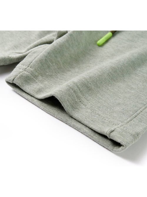 Shorts sweat en coton avec taille élastique et cordon - vidaxl - Kiabi