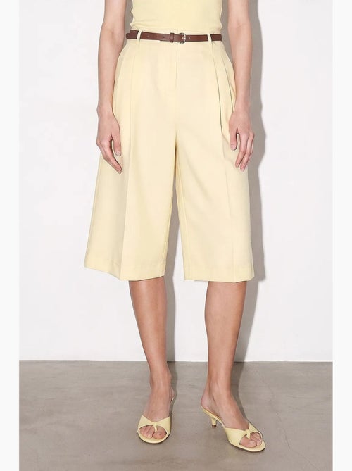 Shorts tailleur à taille haute et jambes larges dilvin - Kiabi