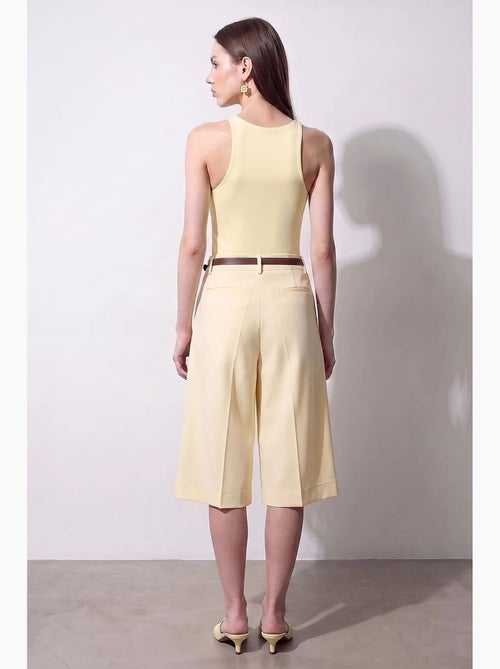 Shorts tailleur à taille haute et jambes larges dilvin - Kiabi