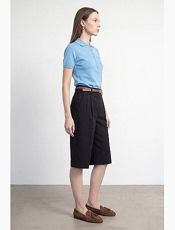 Shorts tailleur à taille haute et jambes larges dilvin