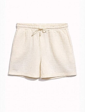 Shorts texturés à taille haute et jambe large mixray