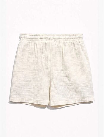 Shorts texturés à taille haute et jambe large mixray