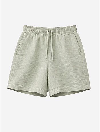 Shorts texturés à taille haute et jambe large mixray