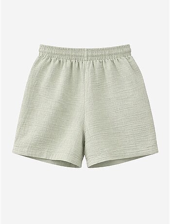 Shorts texturés à taille haute et jambe large mixray