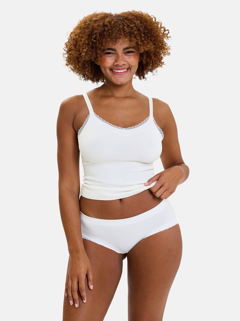 Shorty agathe sans complexe lingerie Ivoire - Kiabi