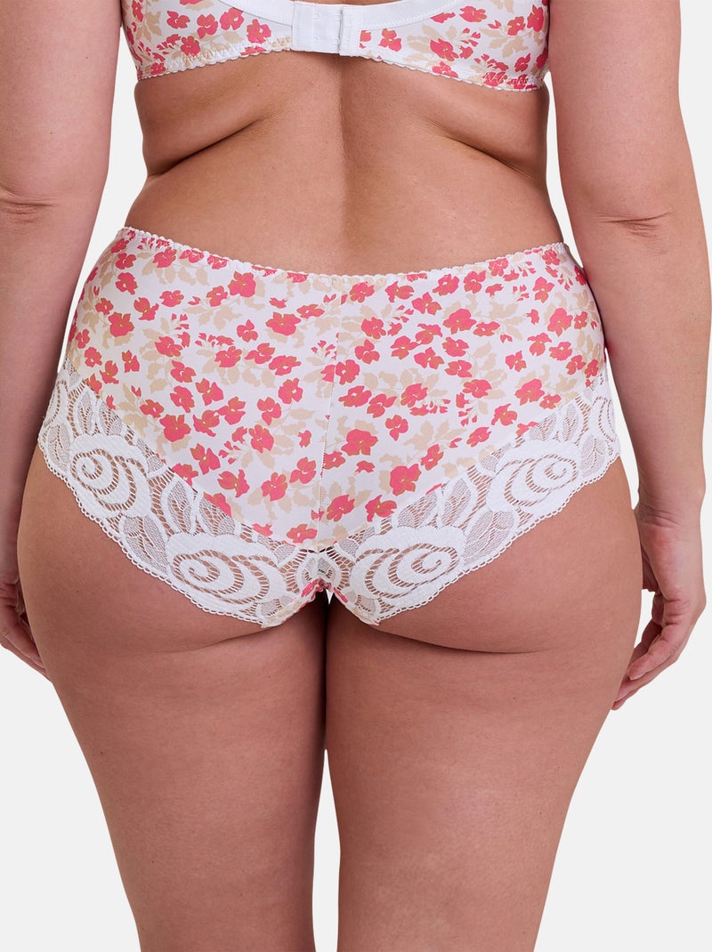Shorty Amelie Print Sans Complexe Blanc Rouge - Kiabi
