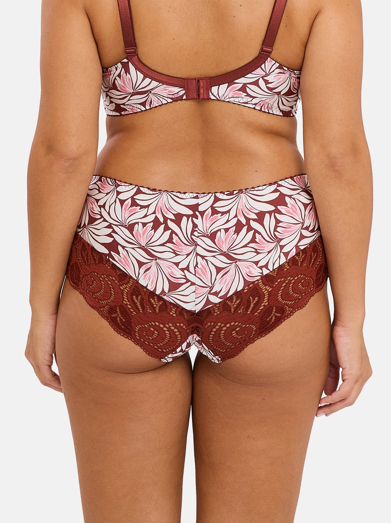 Shorty amelie print sans complexe lingerie Marron glacé - Kiabi
