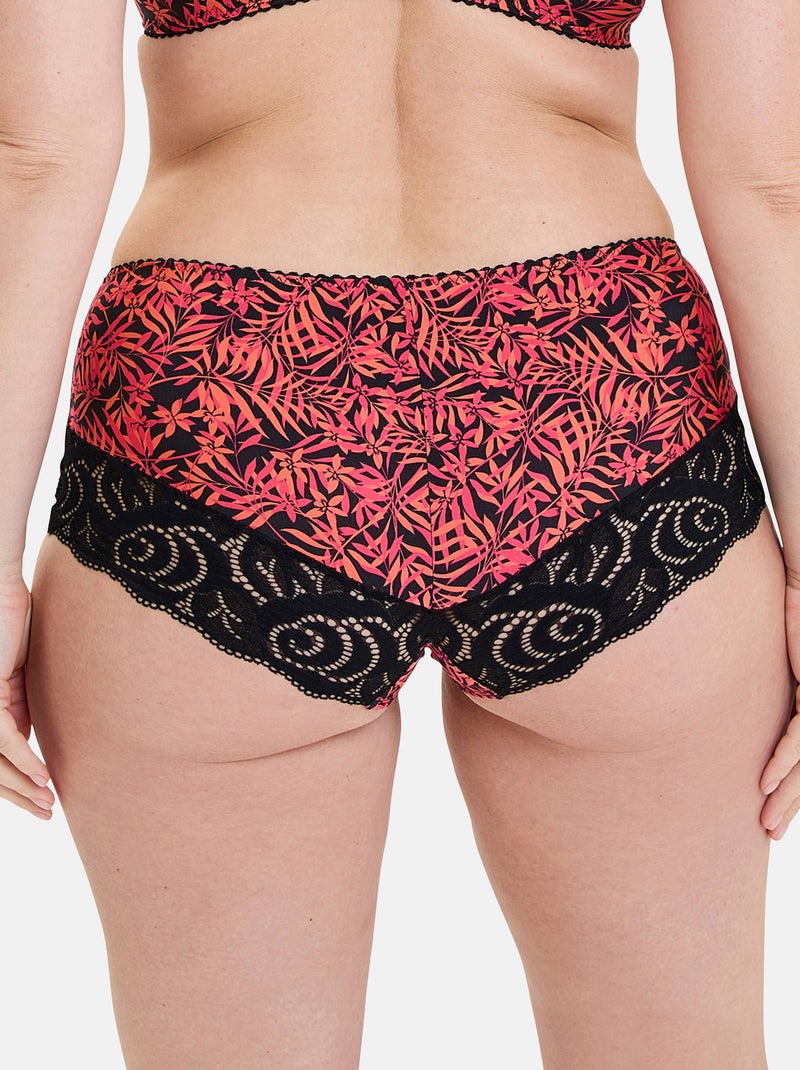 Shorty amelie print sans complexe lingerie Noir Rouge - Kiabi