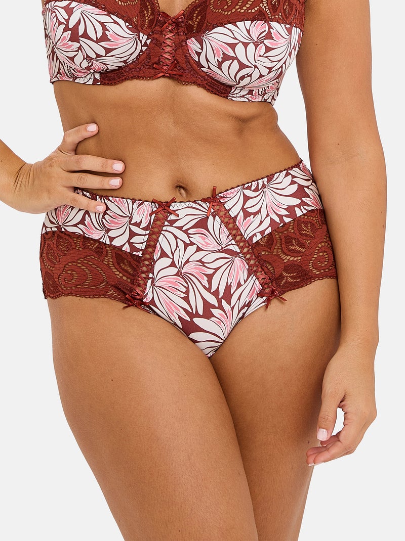 Shorty Amelie Print Sans Complexe Marron glacé - Kiabi