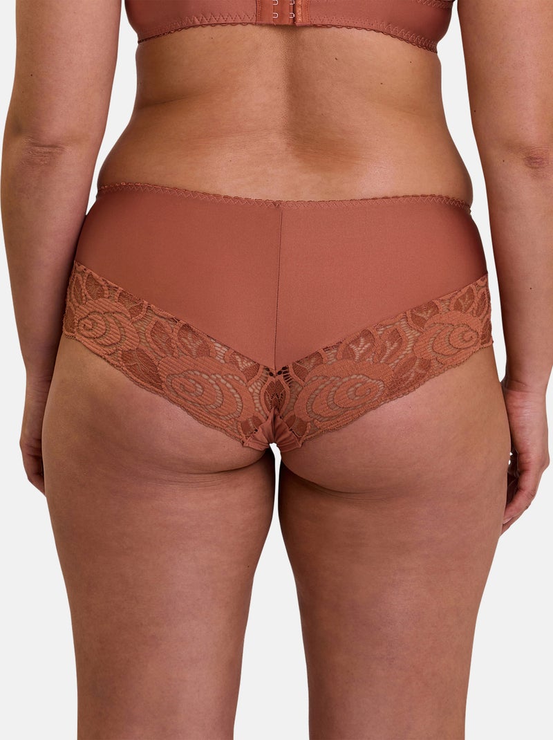 Shorty amélie sans complexe lingerie Marron havane - Kiabi