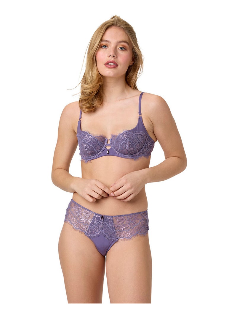Shorty AROMATIQUE - Brigitte Bardot Lingerie Violet - Kiabi