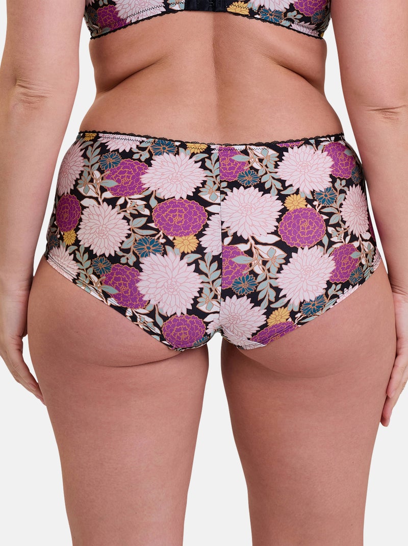Shorty aurélie sans complexe lingerie Noir Rose - Kiabi