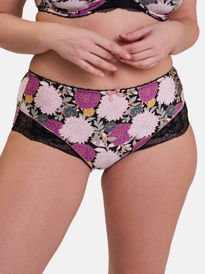 Shorty Aurélie Sans Complexe Noir Rose - Kiabi